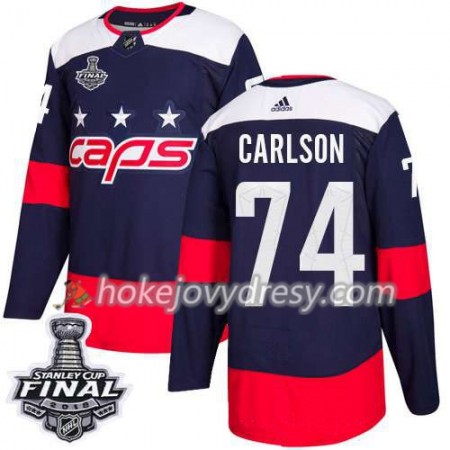 Pánské Hokejový Dres Washington Capitals John Carlson 74 2018 Stanley Cup Final Patch Adidas Stadium Series Authentic